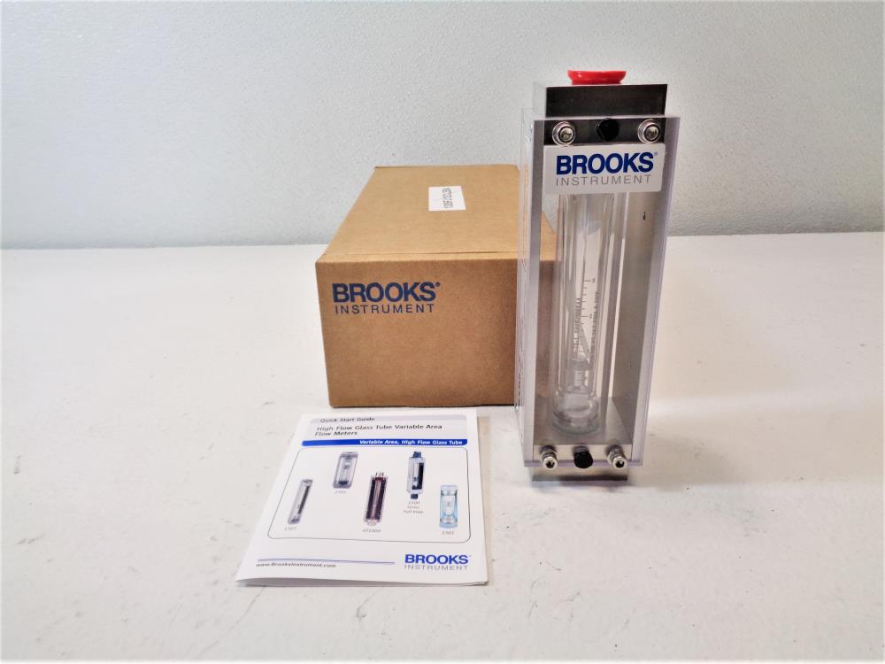 Brooks 0-3 SCFM Air Glass Tube Flowmeter 1305FJ12CL2BA